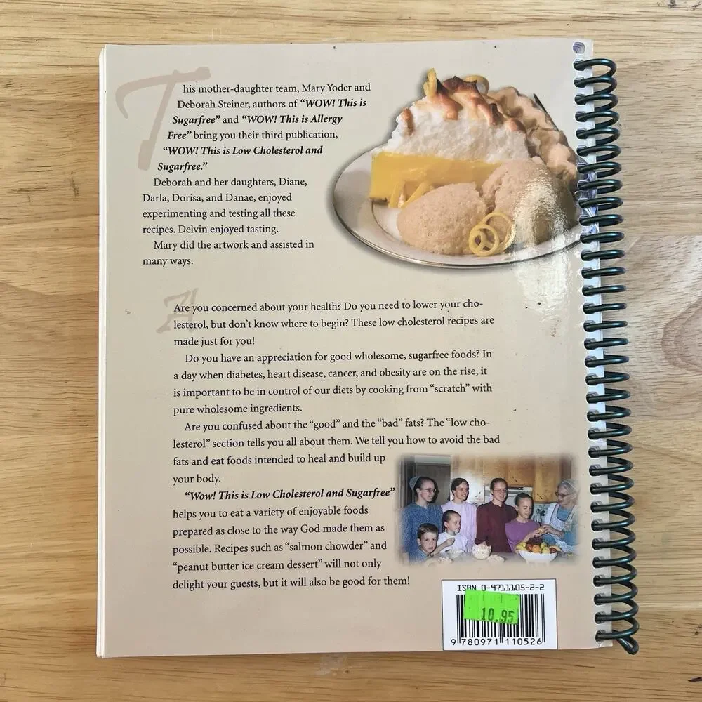 Wow This Is Sugarfree And Low Cholesterol Cookbook Amish Allergy Free Cooking